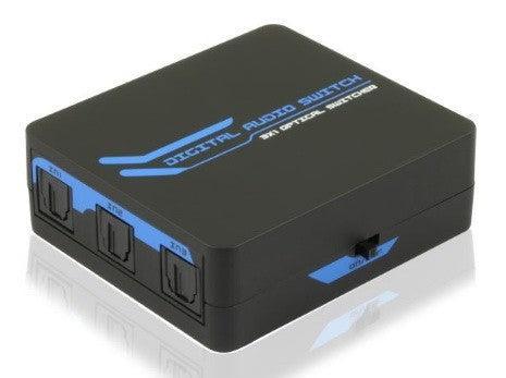 ממתג אופטי S/PDIF מוגבר מ-3 ליציאה אחת - EcoFiber - אקופייבר