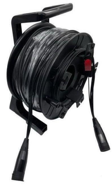באורך 100 מטר LC מחברי SM כבל אופטי טקטי עם 4 סיבים - EcoFiber - אקופייבר