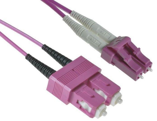 אורך 10 מטר LC-SC דופלקס MM OM4 מגשר - EcoFiber - אקופייבר