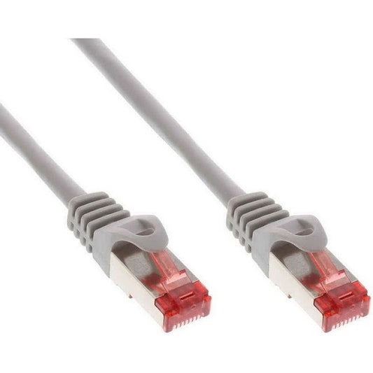כבל רשת מסוכך CAT7 נחושת 1 מטר אפור - EcoFiber - אקופייבר
