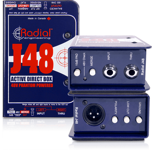 קופסת DI מונו אקטיבי Radial J48 - EcoFiber - אקופייבר