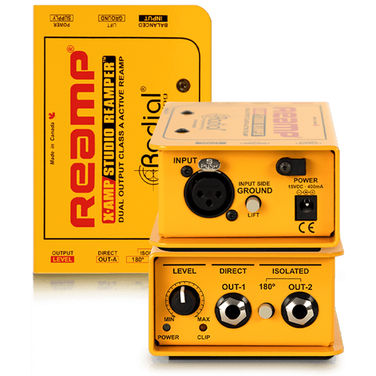 קופסת DI Reampאקטיבית Radial X-Amp - EcoFiber - אקופייבר