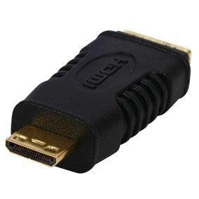 מתאם HDMI נקבה - מיני HDMI זכר, מוזהב - EcoFiber - אקופייבר