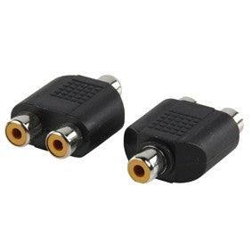 מתאם RCA נקבה - 2xRCA נקבה - EcoFiber - אקופייבר