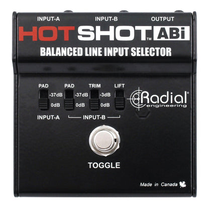 בורר מיקרופון לשתי יציאות Radial HotShot ABo - EcoFiber - אקופייבר