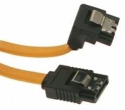 כבל SATA דאטה 0.45 מטר, צד אחד ב-90 - EcoFiber - אקופייבר