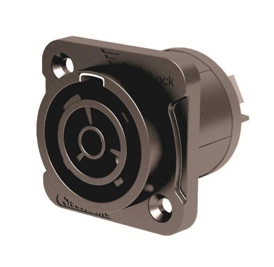 מחבר חשמל פאוורקון (צהוב) שסי נקבה Seetronic SAC3FPX מוגן מים IP65 - EcoFiber - אקופייבר