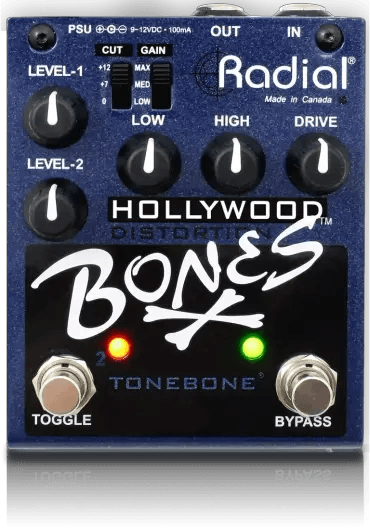 אפקט דיסטורשן ואוברדרייב Tonebone Bones Hollywood Radial - EcoFiber - אקופייבר