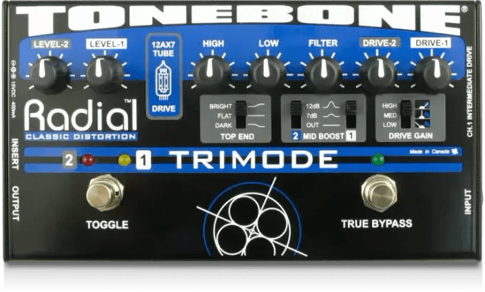 אפקט לגיטרה דיסטורשיין מנורה Tonebone Trimode Radial - EcoFiber - אקופייבר